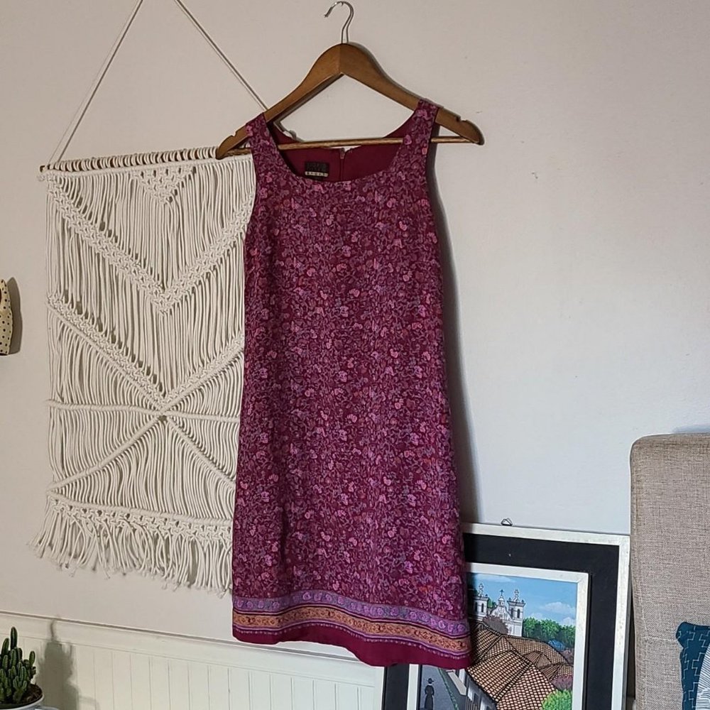 Magenta shift dress